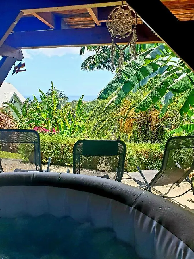 Gite 4 Etoiles, La Vieille Sucrerie St Claude Guadeloupe, Jacuzzi Spa Privatif, Vue Exceptionnelle Sur La Mer Des Caraibes 바스테르