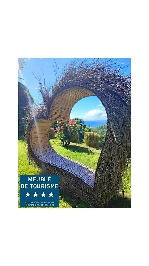 Gite 4 Etoiles, La Vieille Sucrerie St Claude Guadeloupe, Jacuzzi Spa Privatif, Vue Exceptionnelle Sur La Mer Des Caraibes 바스테르